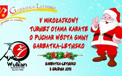 V Mikołajkowy Turniej Oyama Karate o Puchar Wójta Gminy Garbatka- Letnisko