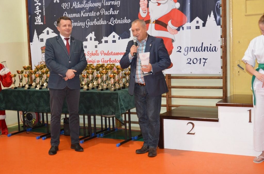 VI Mikołajkowy Turniej Oyama Karate o Puchar Wójta Gminy Garbatka- Letnisko, 2 grudnia 2017 r.
