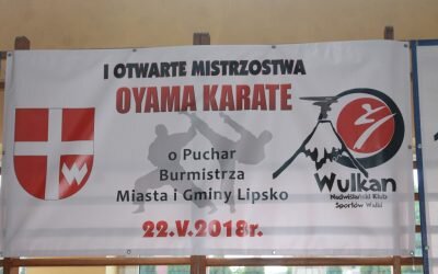 I Otwarte Mistrzostwa Oyama Karate o Puchar Burmistrza Miasta i Gminy Lipsko 22 maja 2018 r