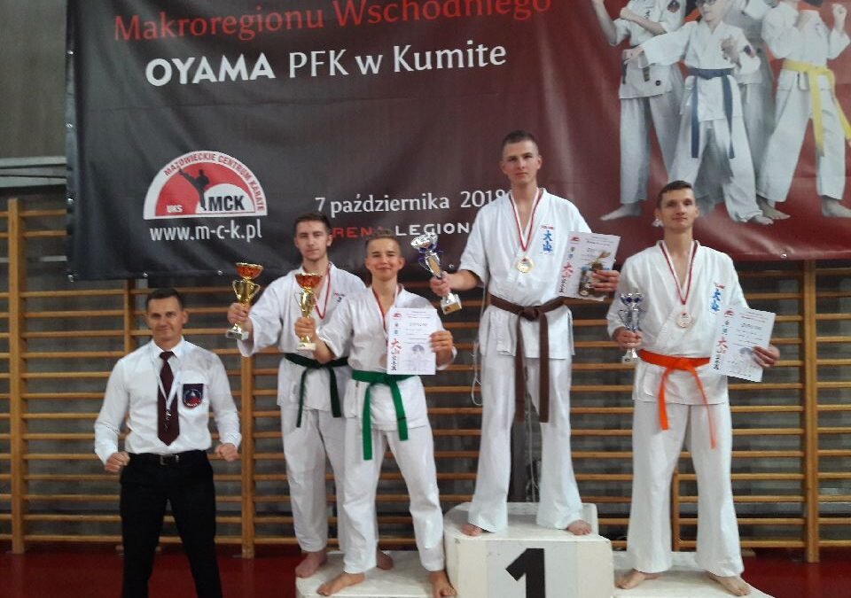 Otwarty Puchar Makroregionu Wschodniego w Kumite, Legionowo 7 października 2018 r