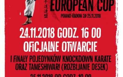Puchar Europy Oyama International Karate Federation, Radom 24 listopada 2018 r